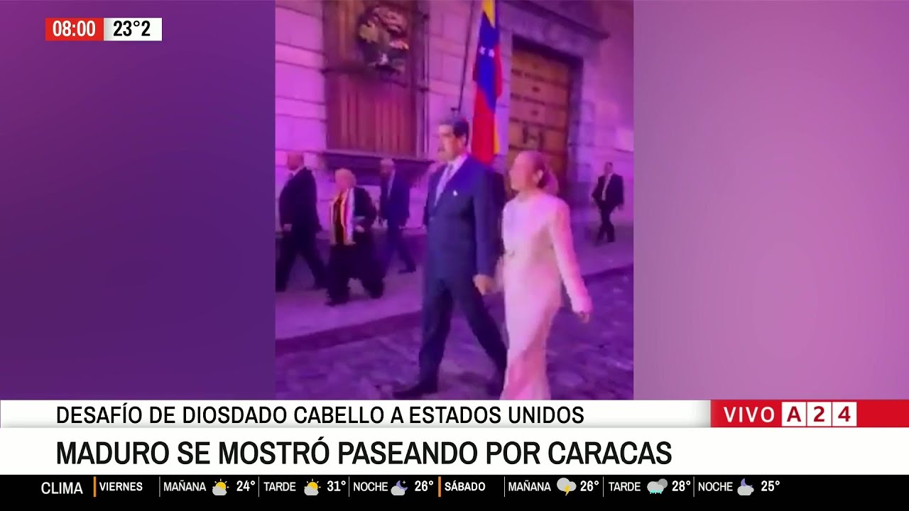 🌎 VENEZUELA: EL DICTADOR NICOLÁS MADURO SE MOSTRÓ PASEANDO POR CARACAS