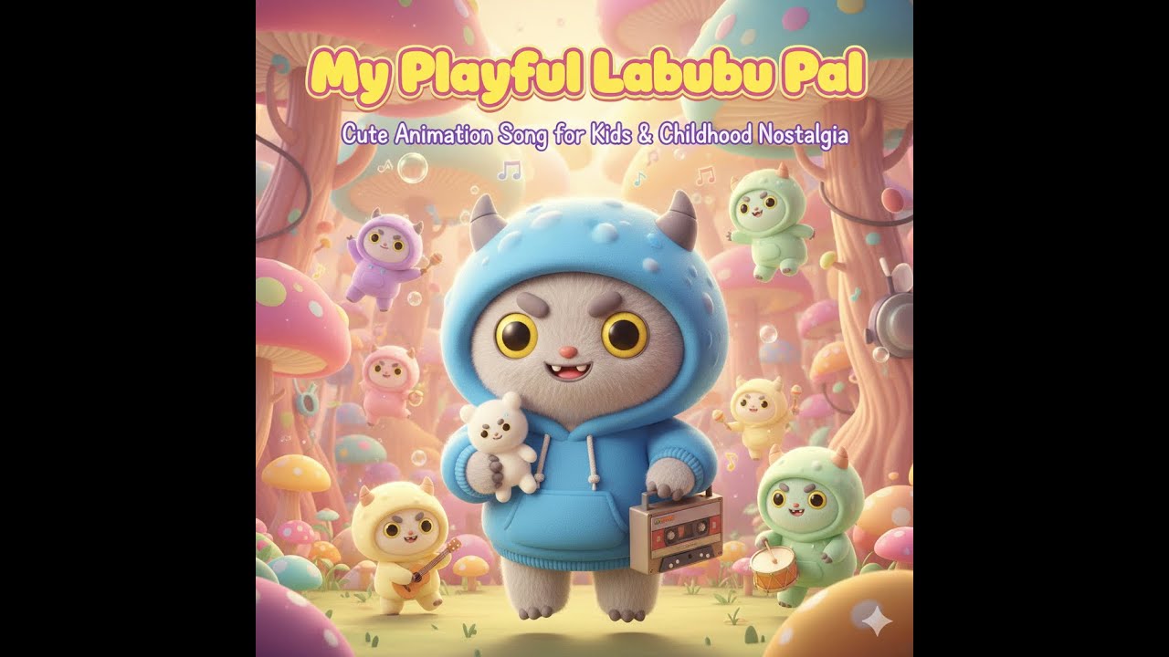 My Playful Labubu Pal 🎵 | Cute Animation Song for Kids & Childhood Nostalgia