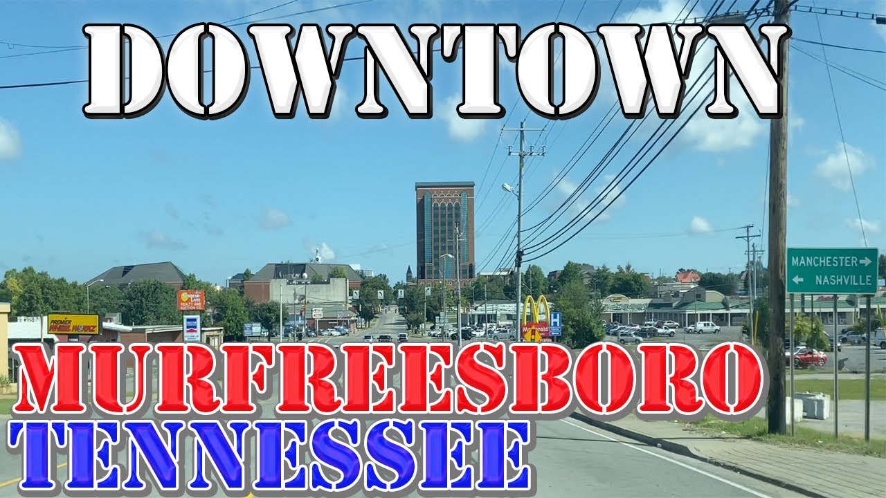Murfreesboro - Tennessee - 4K Downtown Drive