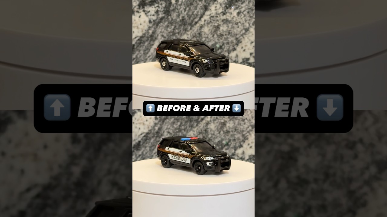 HOW TO CUSTOMIZE POLICE CAR #hotwheels #diy #custom #tutorial #cops #police #ford