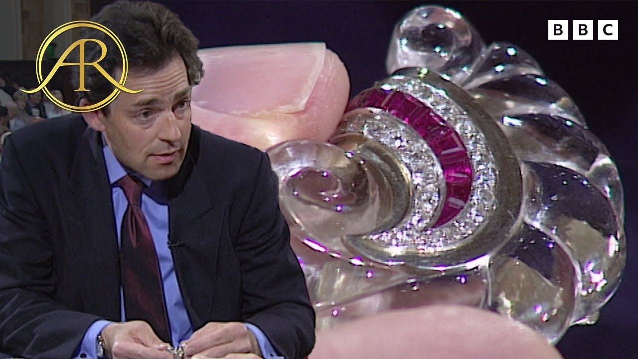 Crystal Lapel Clip Set With Diamonds And Burmese Rubies Worth Thousands | BBC Antiques Roadshow UK
