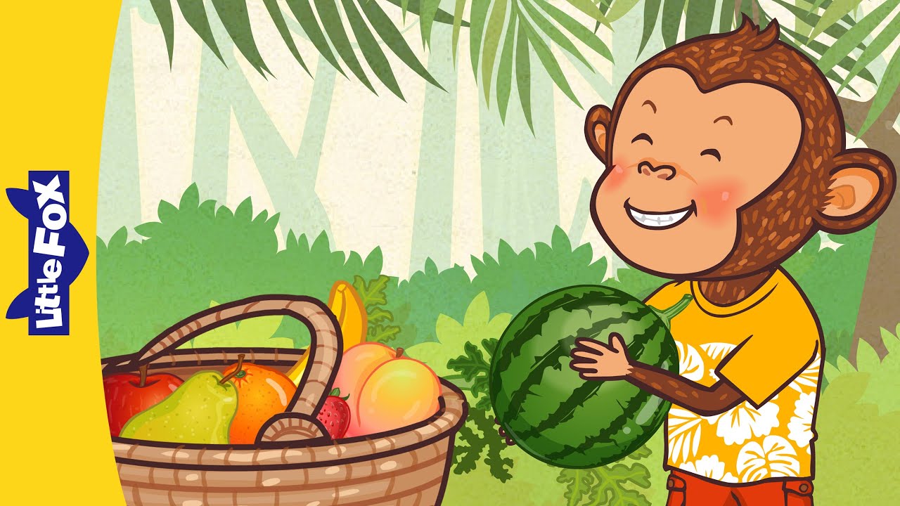 🐵 贪婪的狗子 (Greedy Monkey) | Easy Chinese Story + Chants for Kids | 学汉语 | Mandarin | Little Fox Chinese