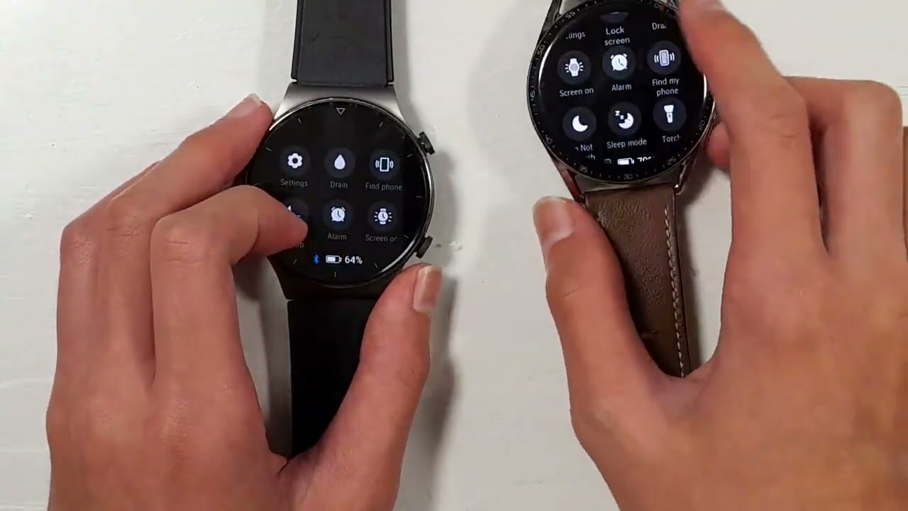 Huawei GT2pro and GT3 watch speed test