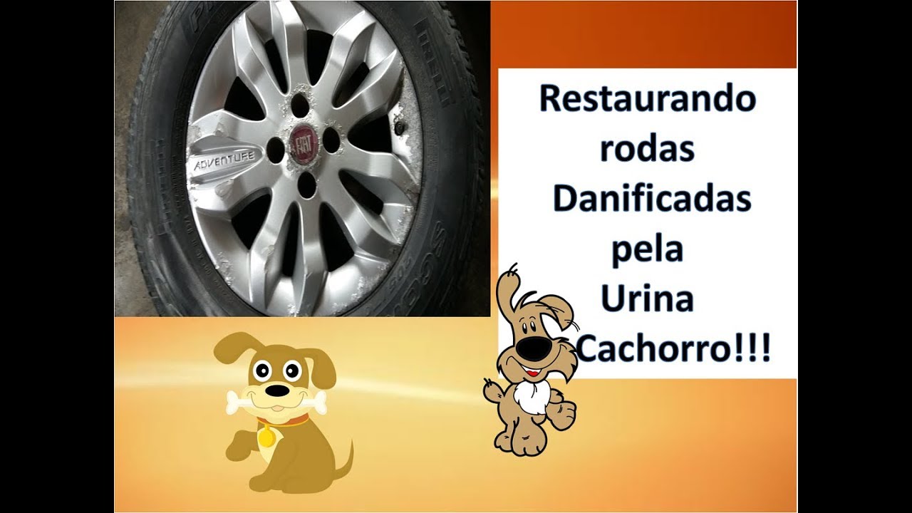 Restaurando rodas Danificadas pela Urina de Cachorro | Rodas Picape Strada aro 15 | Dedé rodas