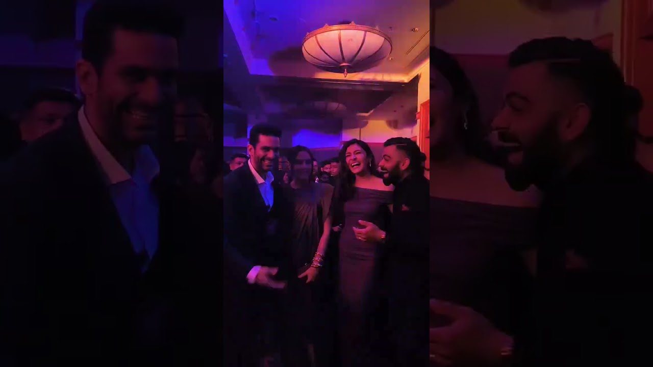 Virat Kohli, Anushka Sharma, Angad Bedi and Neha Dhupia