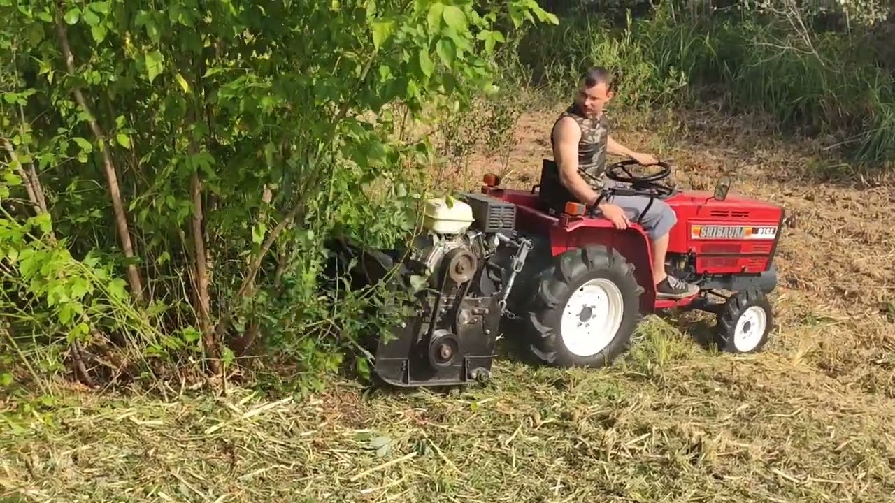 mulching on steep terrain