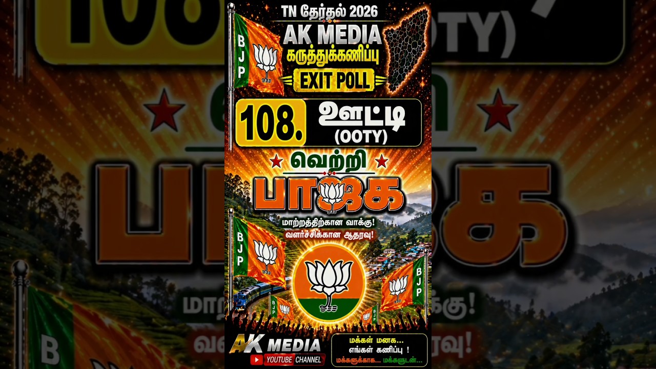 TN Exit Poll 🗳️ Coimbatore + Nilgiris Update