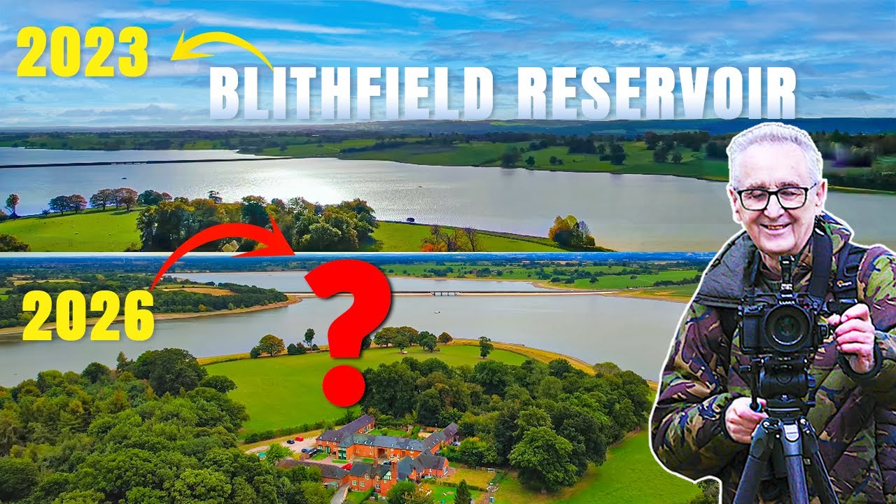 Blithfield Reservoir 2026 vs 2023 | Shocking Water Level Comparison 4K