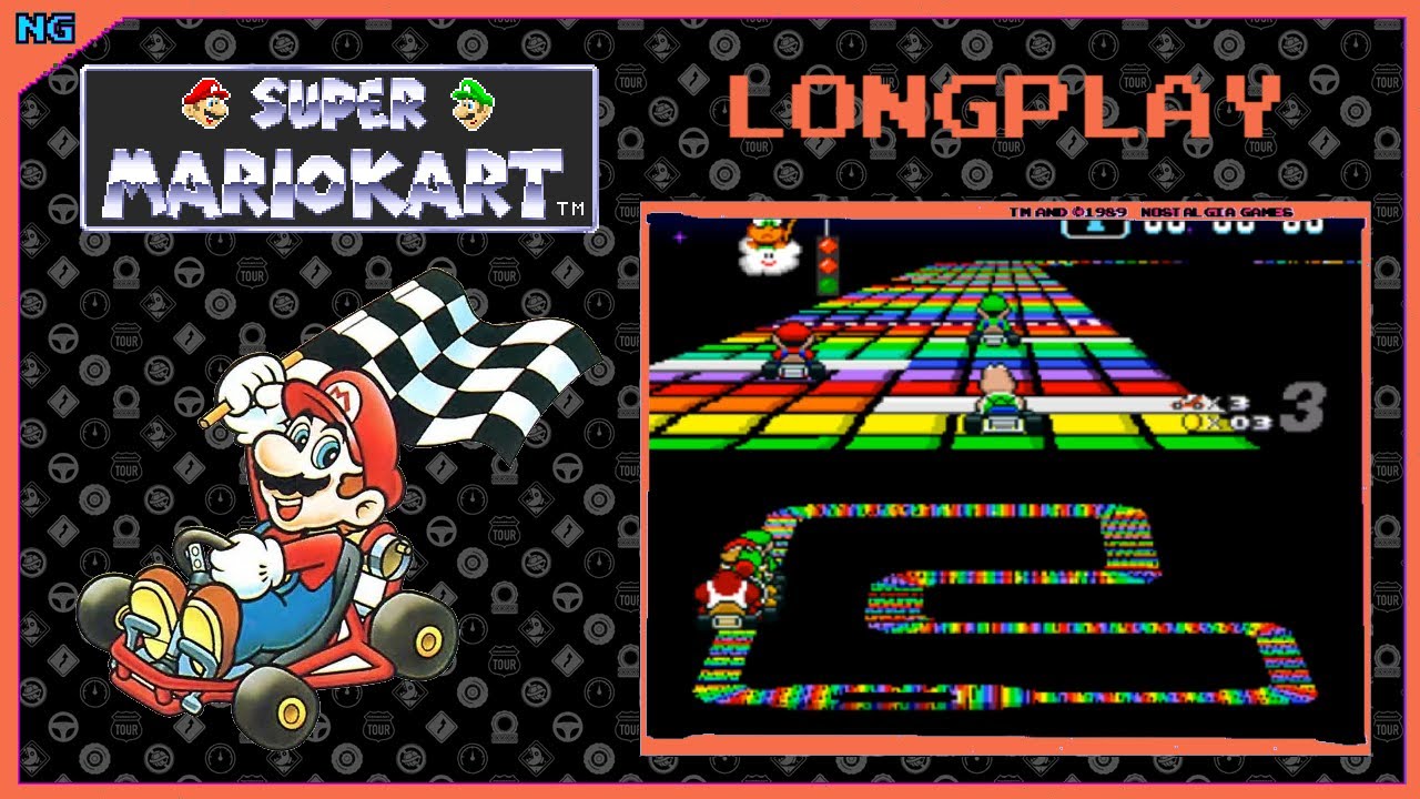 Super Mario Kart LONGPLAY (1992) [SNES]