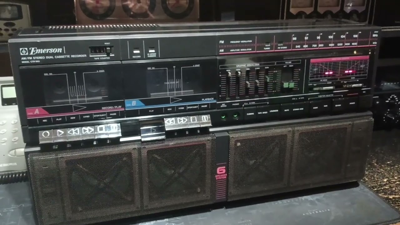 A Little Off Kilter by Global Genius, 1988 Emerson CTR 965 boombox.
