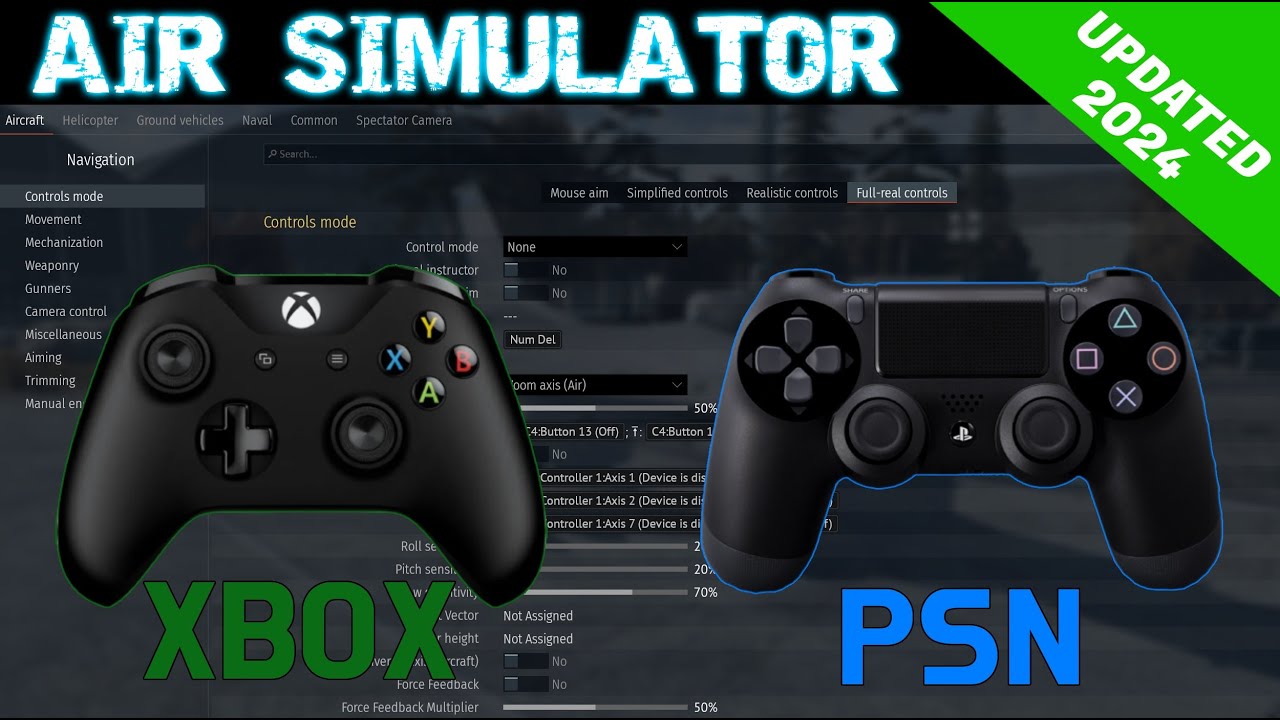 War Thunder Air Simulator: PS4 and Xbox Controller Setup Guide & Keybind Tutorial!