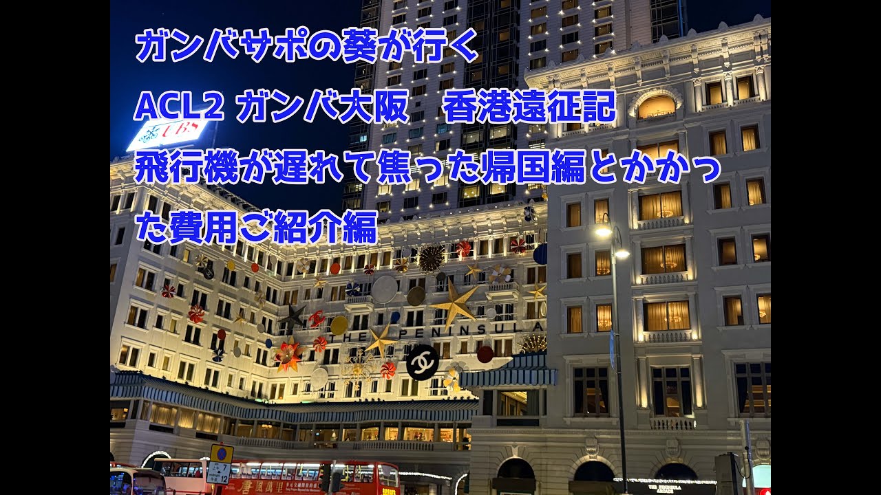ガンバサポの葵が行く　ACL2　香港遠征記　ちょっと焦った帰国編