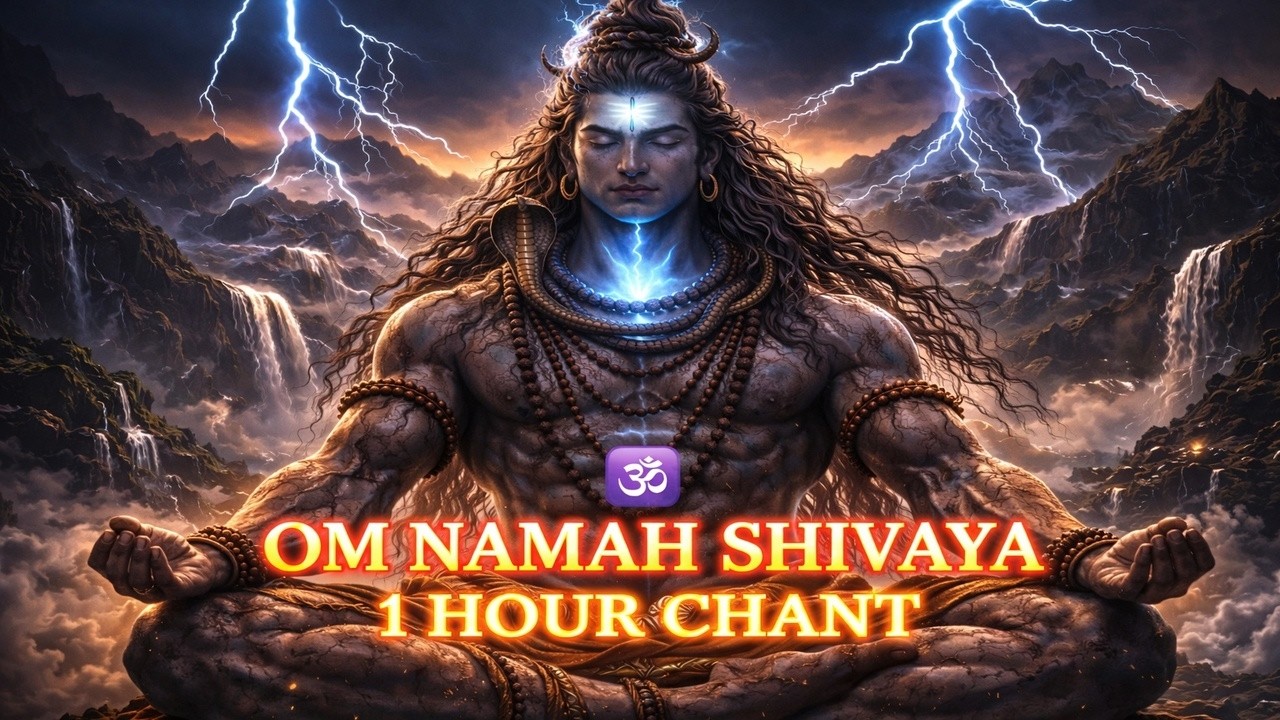 🕉️ Om Namah Shivaya– 1 Hour Powerful Chant | 108 Mantra Meditation | Har Har Mahadev #OmNamahShivaya