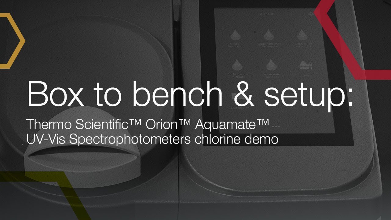Thermo Scientific™ Orion™ Aquamate™ UV-Vis Spectrophotometer total chlorine analysis demonstration