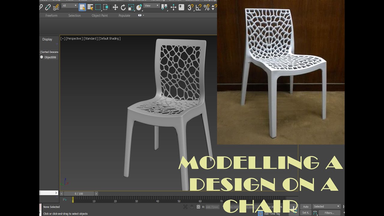 3DS Max- How to model a chair with a void pattern