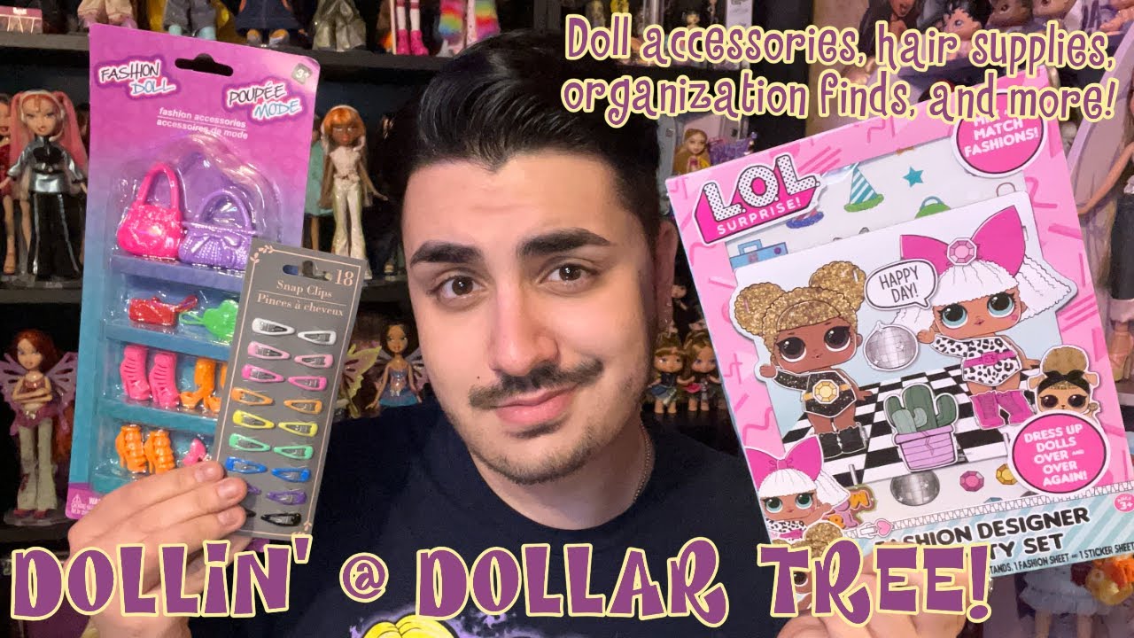 DOLLIN' @ DOLLAR TREE HAUL! Doll Accessories, Hair Supplies, Organization Finds, and More!