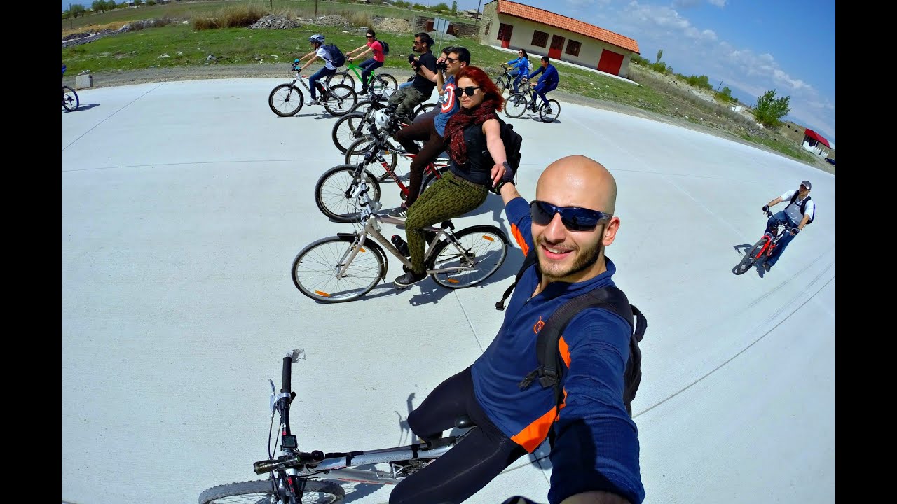 Cycling, Trip to historical Dvin, Armenia (GoPro) HD