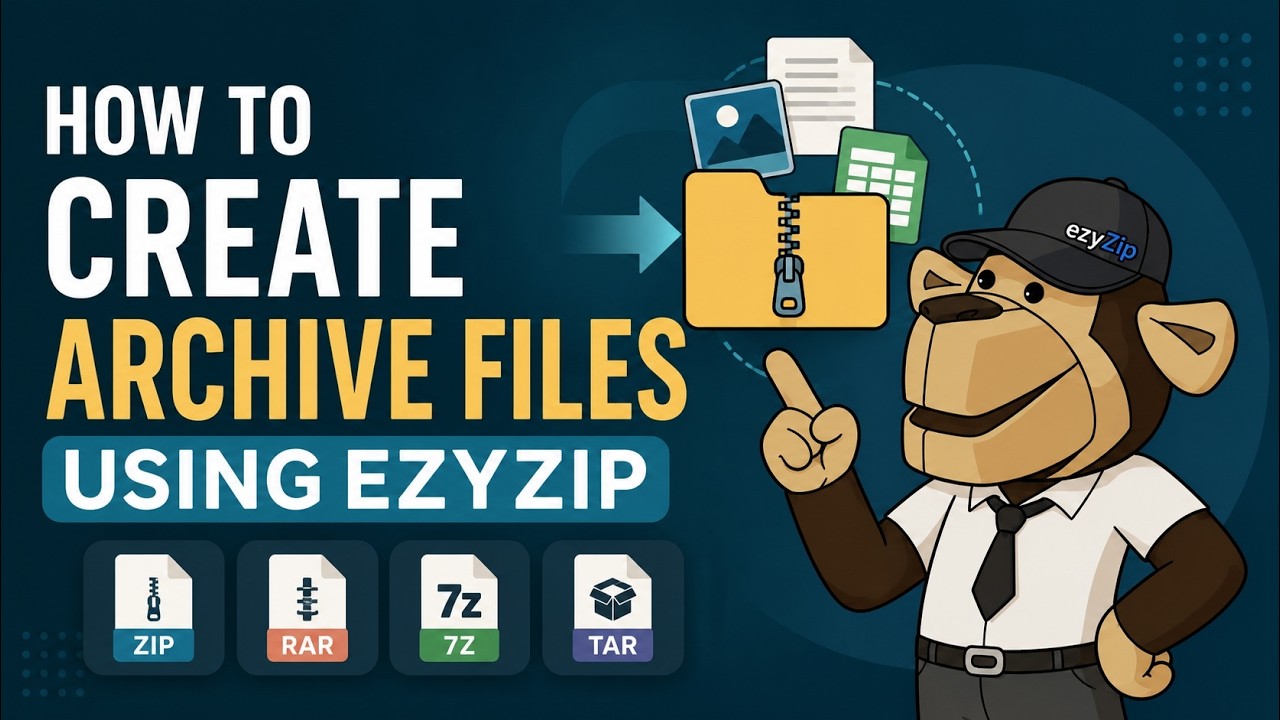 📦 Как бесплатно создать архив онлайн с помощью EzyZip | Без установки программ