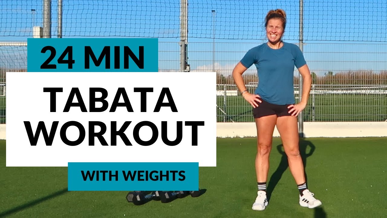 24 MIN INTENSE TABATA MIX! Full Body HIIT Workout with Dumbbells, No Repeat