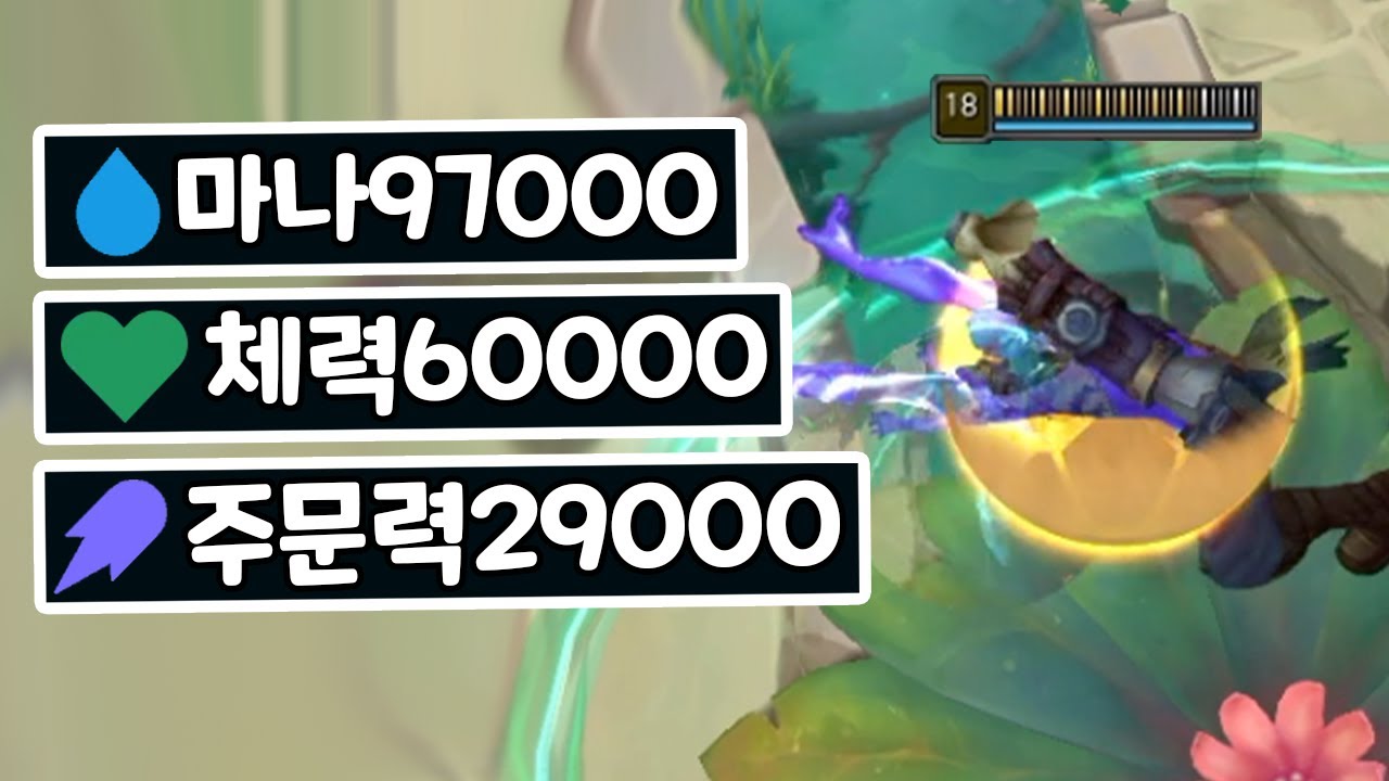 주문력29000 체력6만 마나9만 정말 쉬워진 주문력 뻥튀기 라이즈 [아레나 4.0]