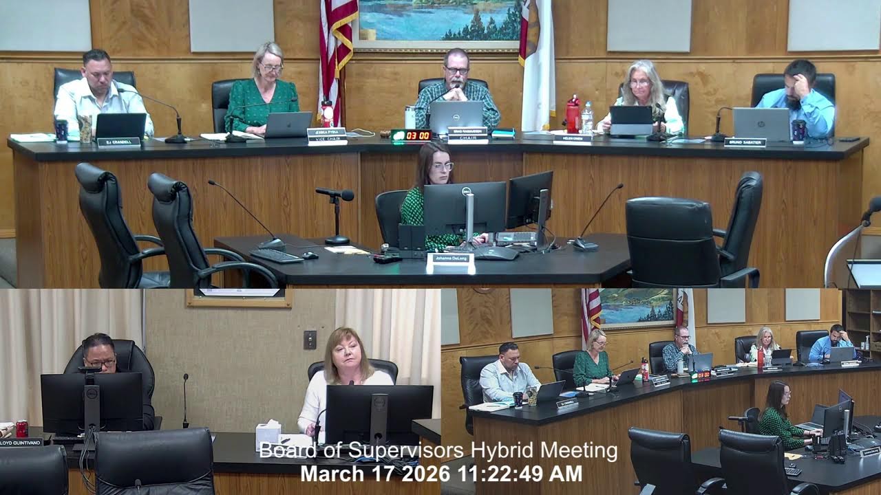 County of Lake Board of Supervisors Meeting · Tuesday 03/17/2026