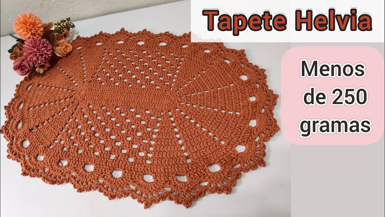 💎 Tapete Hélvia❤️ MENOS DE 250 GRAMAS😍Rápido, fácil e econômico#satysfying #croche 