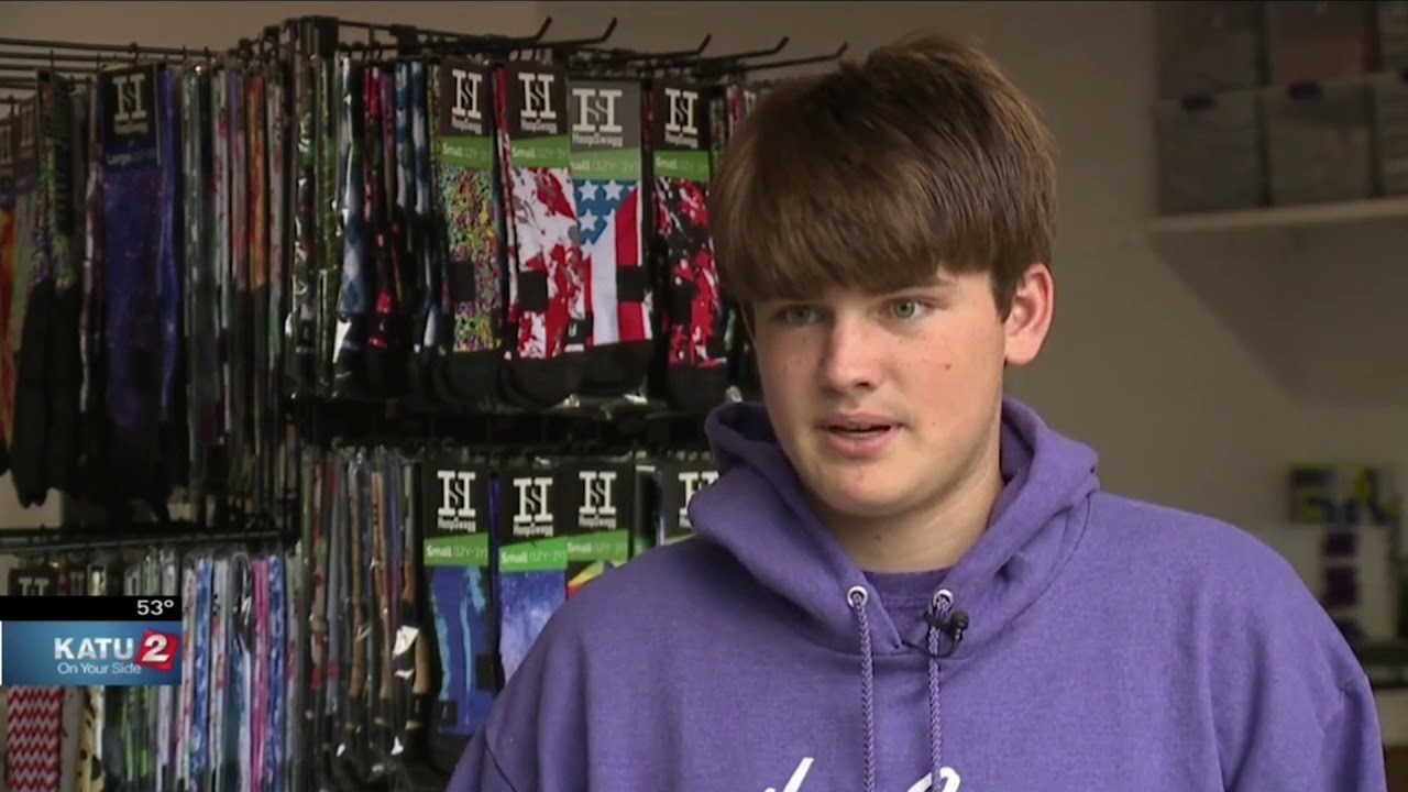 Teen runs million-dollar business selling custom designed socks