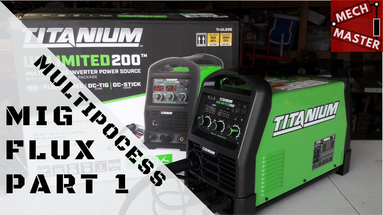 Harbor Freight Titanium Multiprocess 200 Welder (Mig & Flux Process)