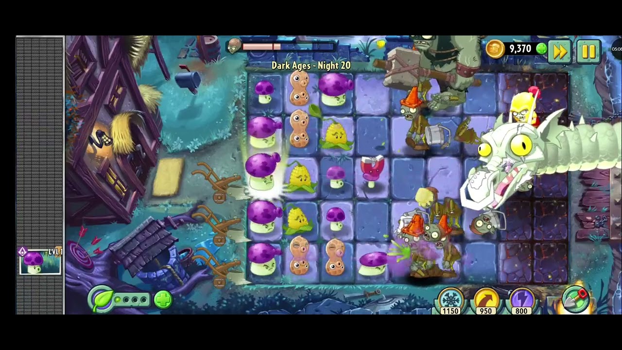 Plants vs zombies 2 Dark ages zomboss