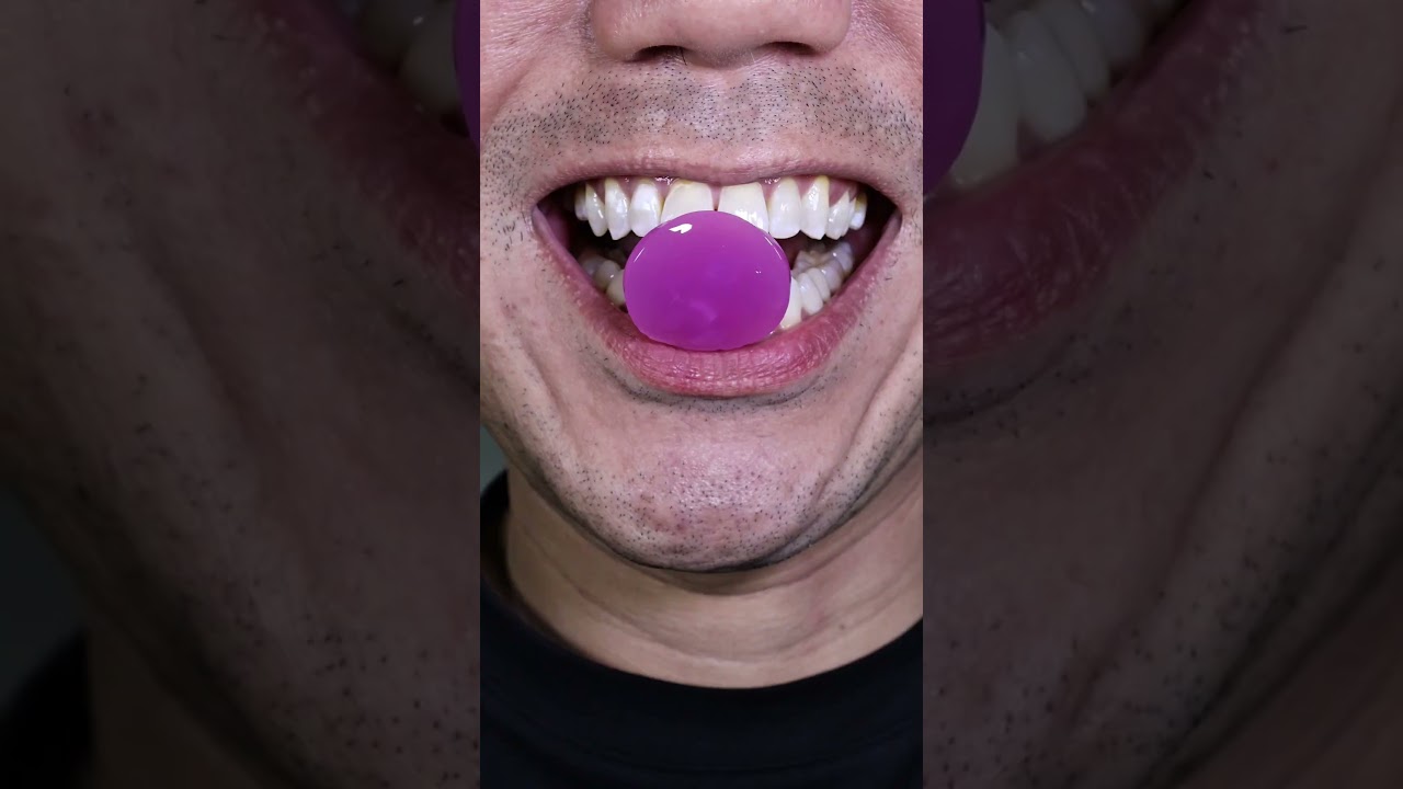 ASMR | Grape Jelly Chew 🍇💜 