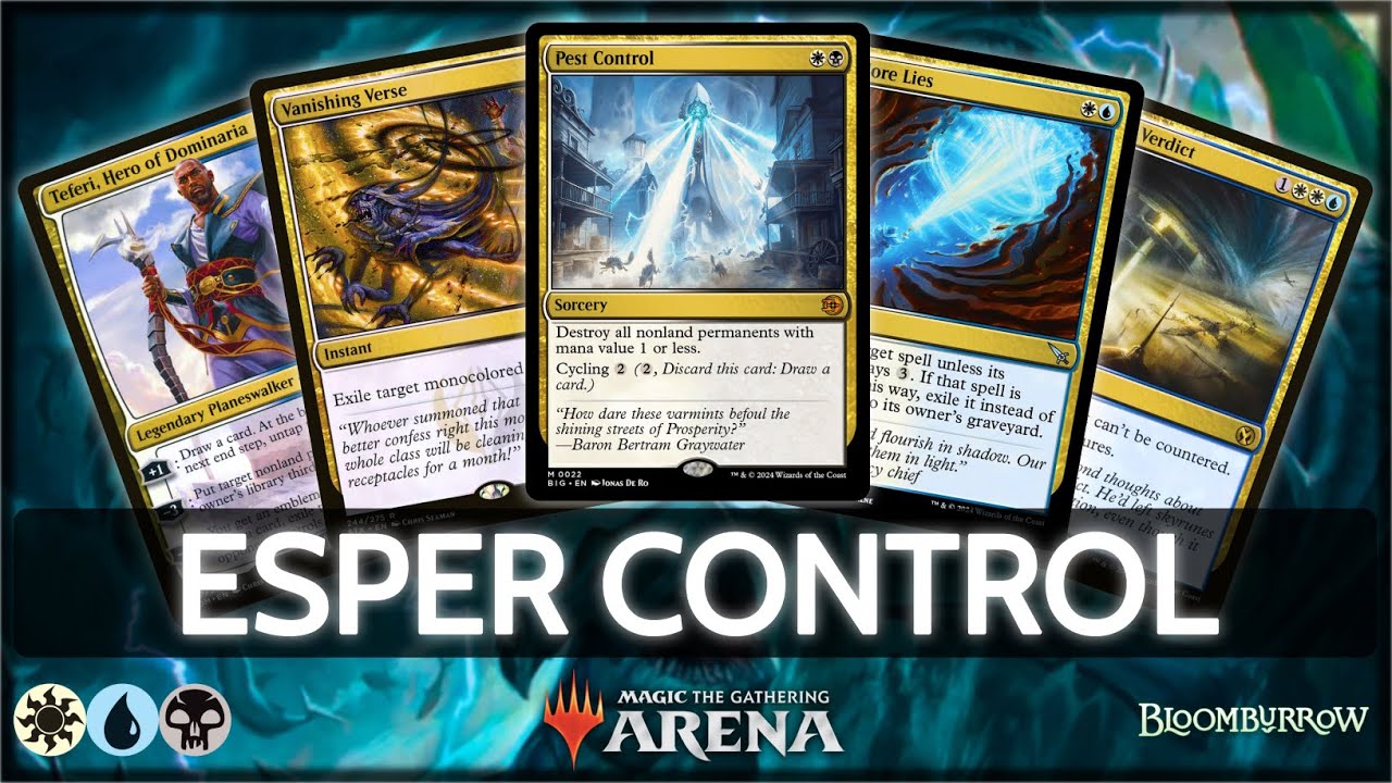 ⚪🔵⚫ Esper Control | MTG Arena | Explorer | BO3 | Bloomburrow