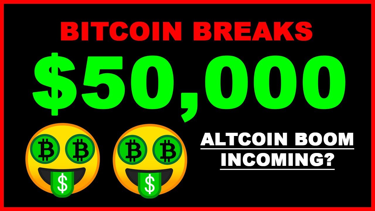 Bitcoin Breaks $50000 & Almost 1 Trillion Market Cap