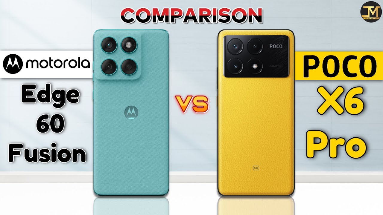 Motorola Edge 60 Fusion vs POCO X6 Pro : Which Phone is Best😲❓