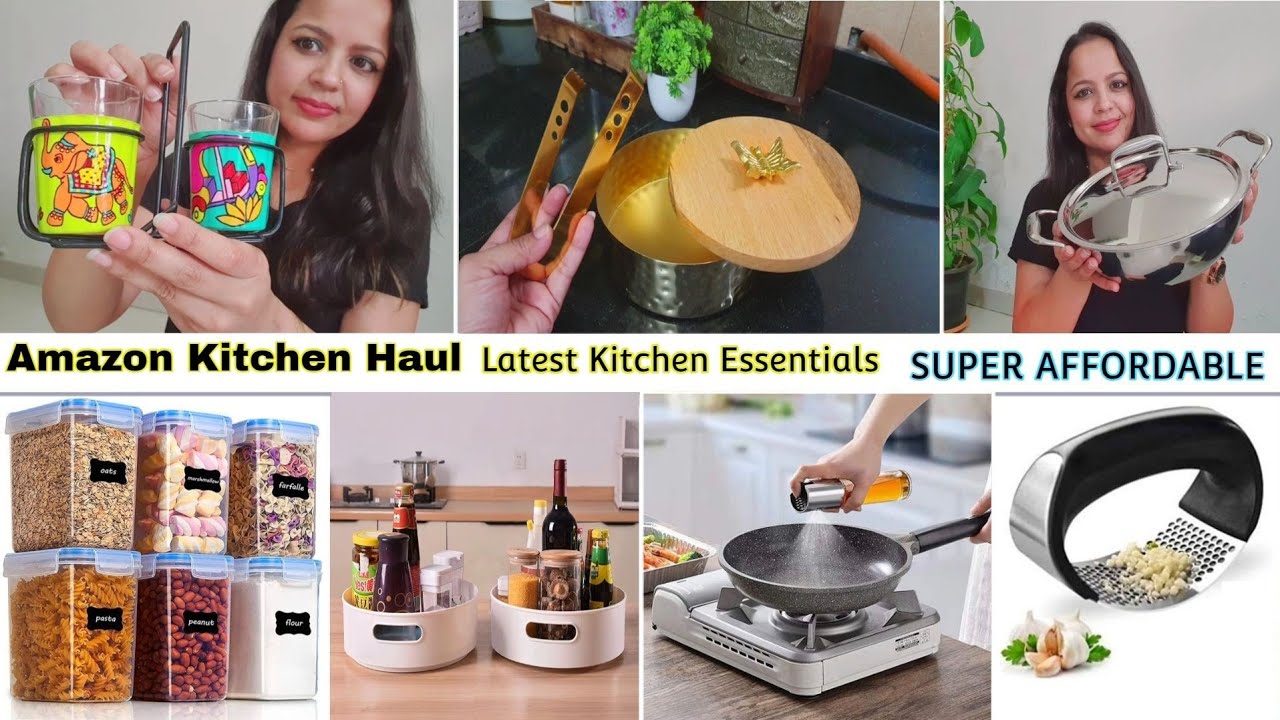 HUGE Amazon KITCHEN Haul- Latest , Must Have Products || Super Affordable & Rental Friendly