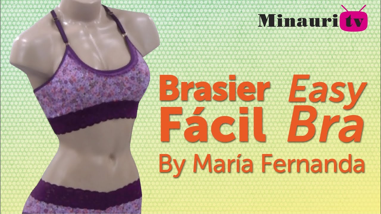 👚👙Brasier (sujetador) tipo top - Cómo coser fácil y rápido con patrón gratis (sostén - soutien)