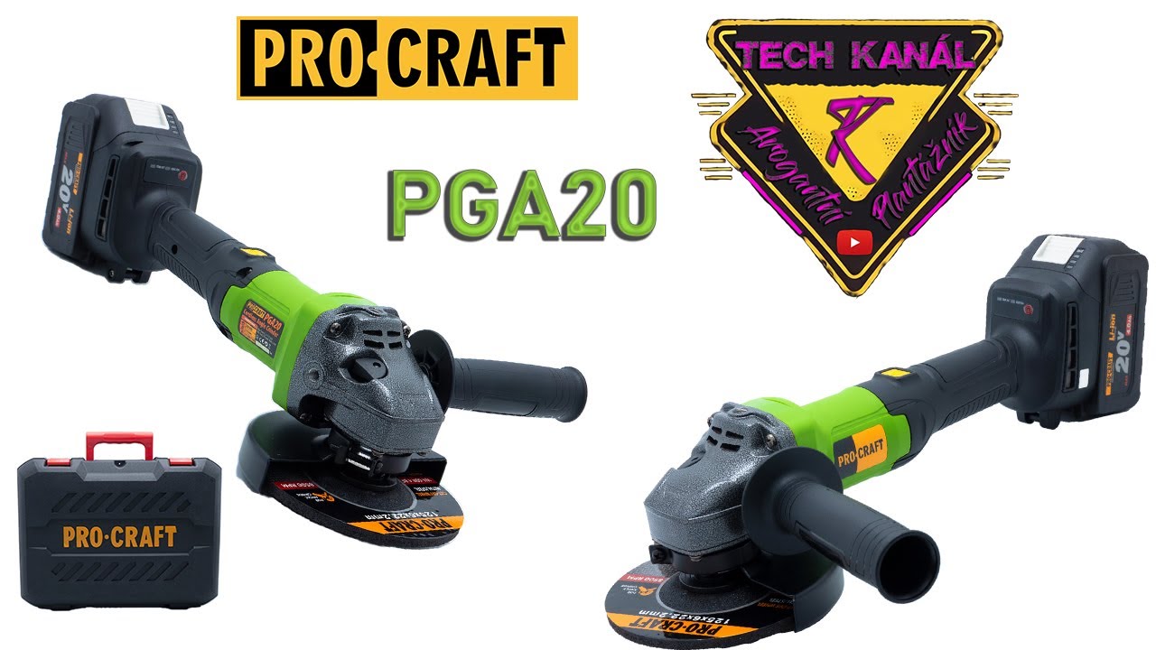 💥Aku úhlová bruska Procraft PGA20 🤯 mé hluboce zakořeněné pocity a nová řada nářadí Procraft ❗