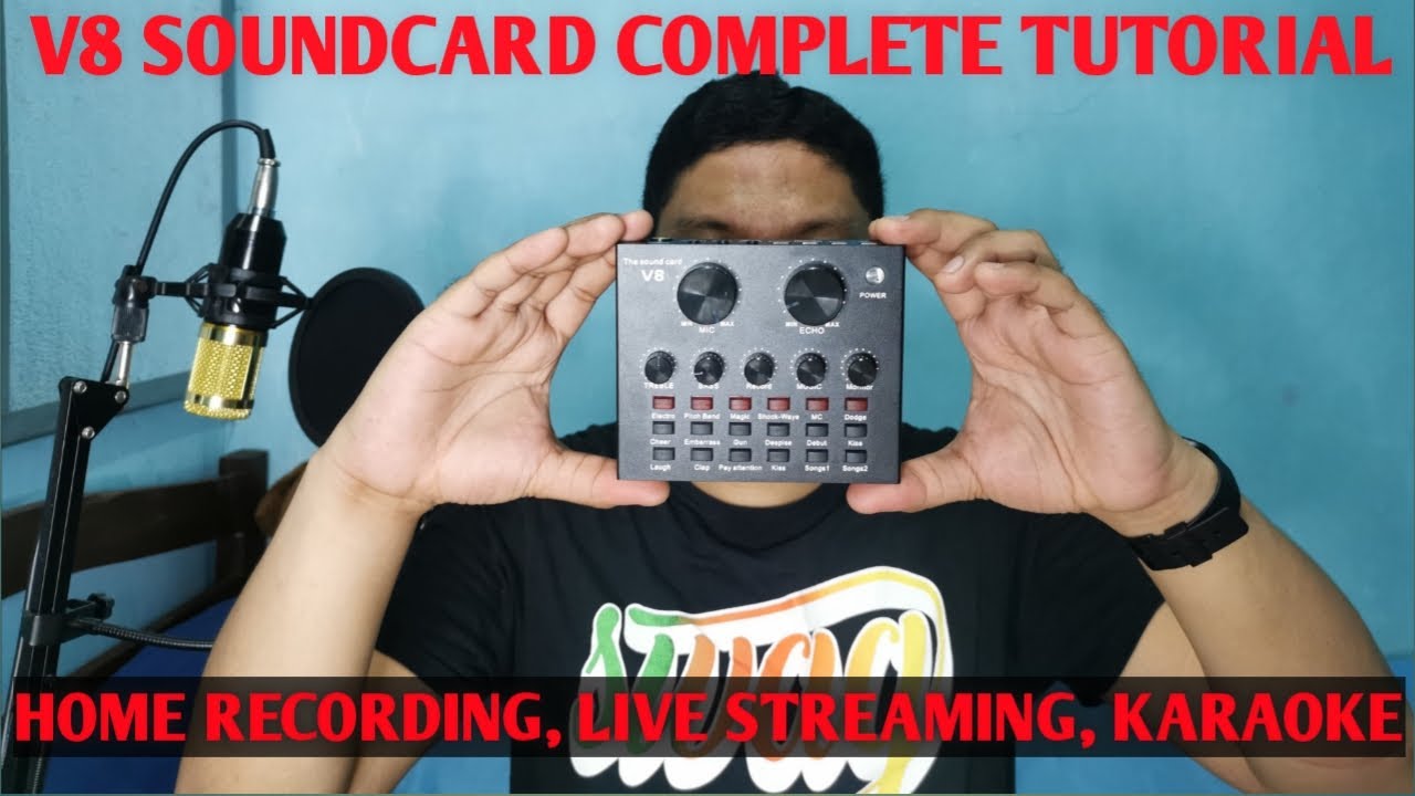 V8 SOUNDCARD: Review + How To Use (Home Recording and Live Streaming)