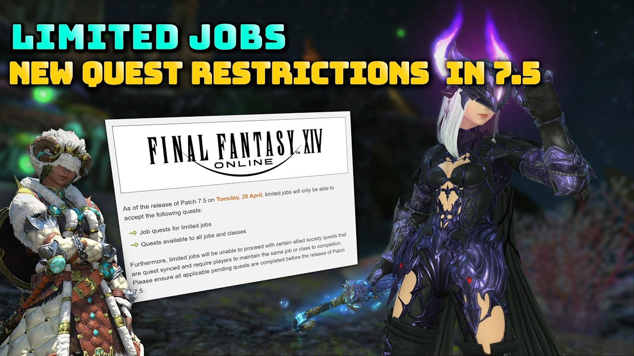 FFXIV: Ограниченные профессии получают новые ограничения на выполнение заданий