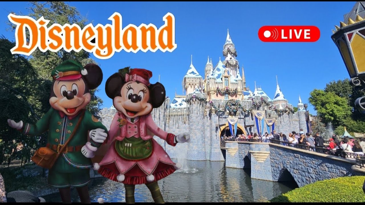 DISNEY Disneyland Relaxing Fun Day Rides Shows #livestream