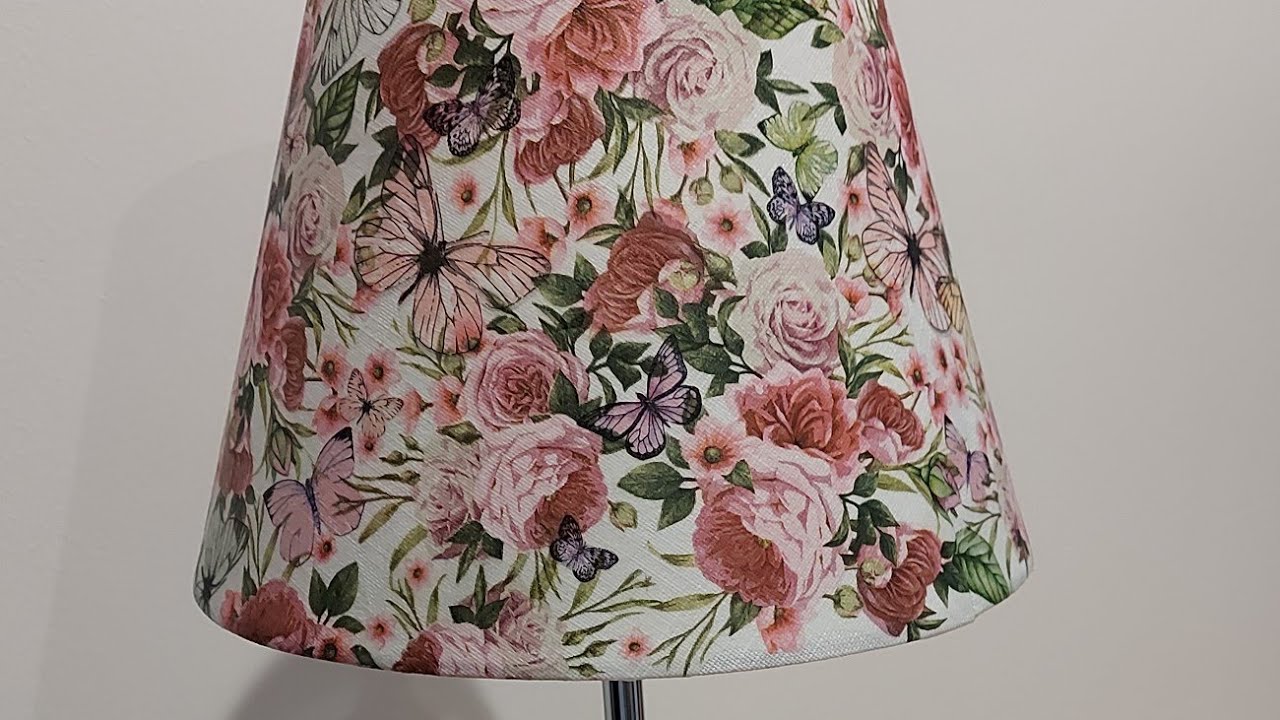 Live!!! Lamp Shade Paper Napkin Decoupage