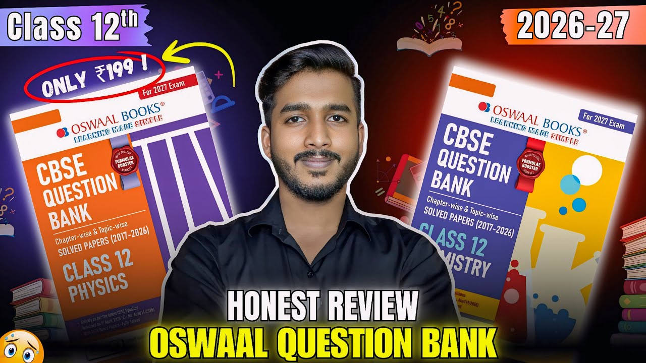 Oswaal Question Bank For CBSE Class 12 2026-27 Review 🔥| Best Question Bank For Class 12 2027