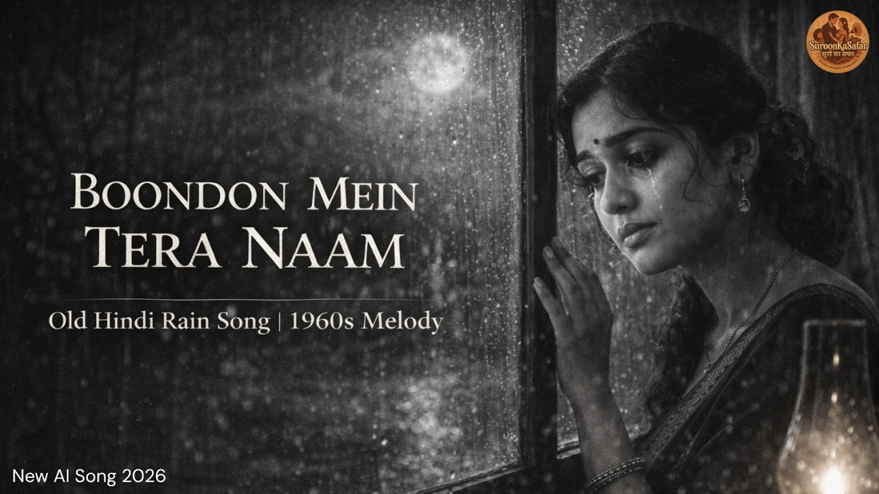 Boondon Mein Tera Naam | Old Hindi Rain Song | 1960s Vintage Bollywood Melody | Monsoon Classic song