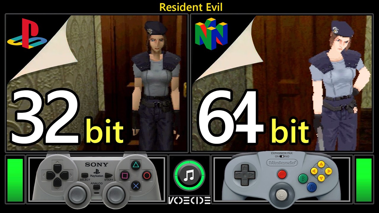 [New Demo] Resident Evil (PlayStation vs Nintendo 64) Real Hardware Comparison