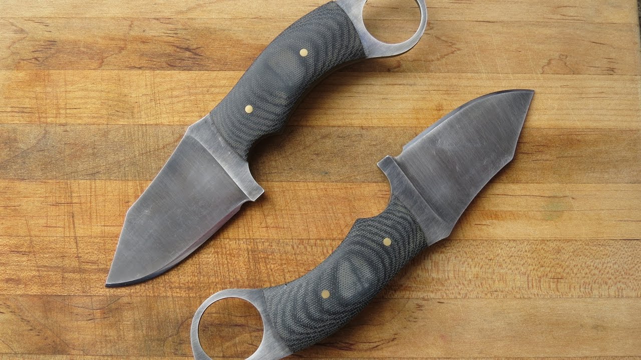 MAKING TWO RINGED E.D.C. KNIVES FOR CHRISTMAS