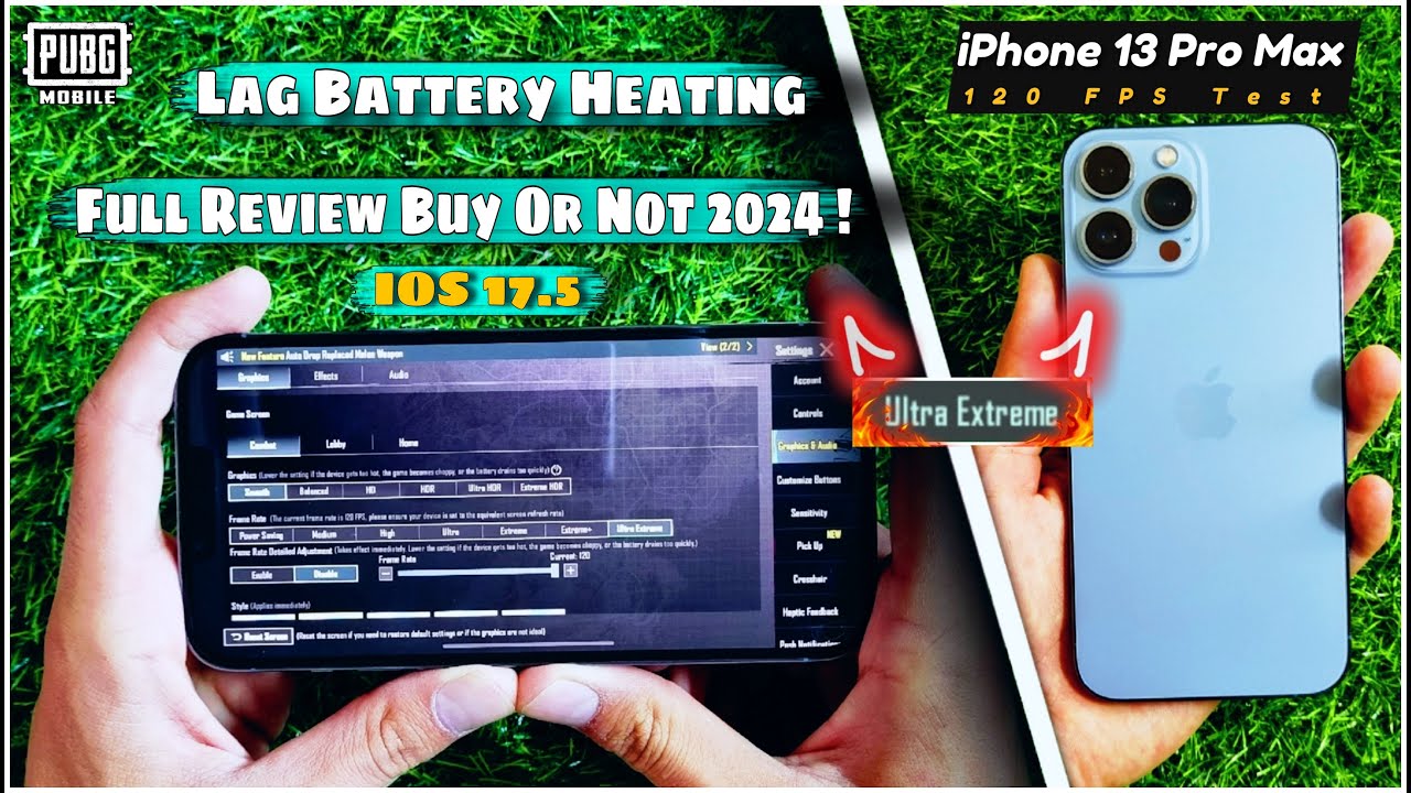 iPhone 13 Pro Max 120 FPS Pubg Test 🔥 Lag, Battery, Heating With Screen Recording Test
