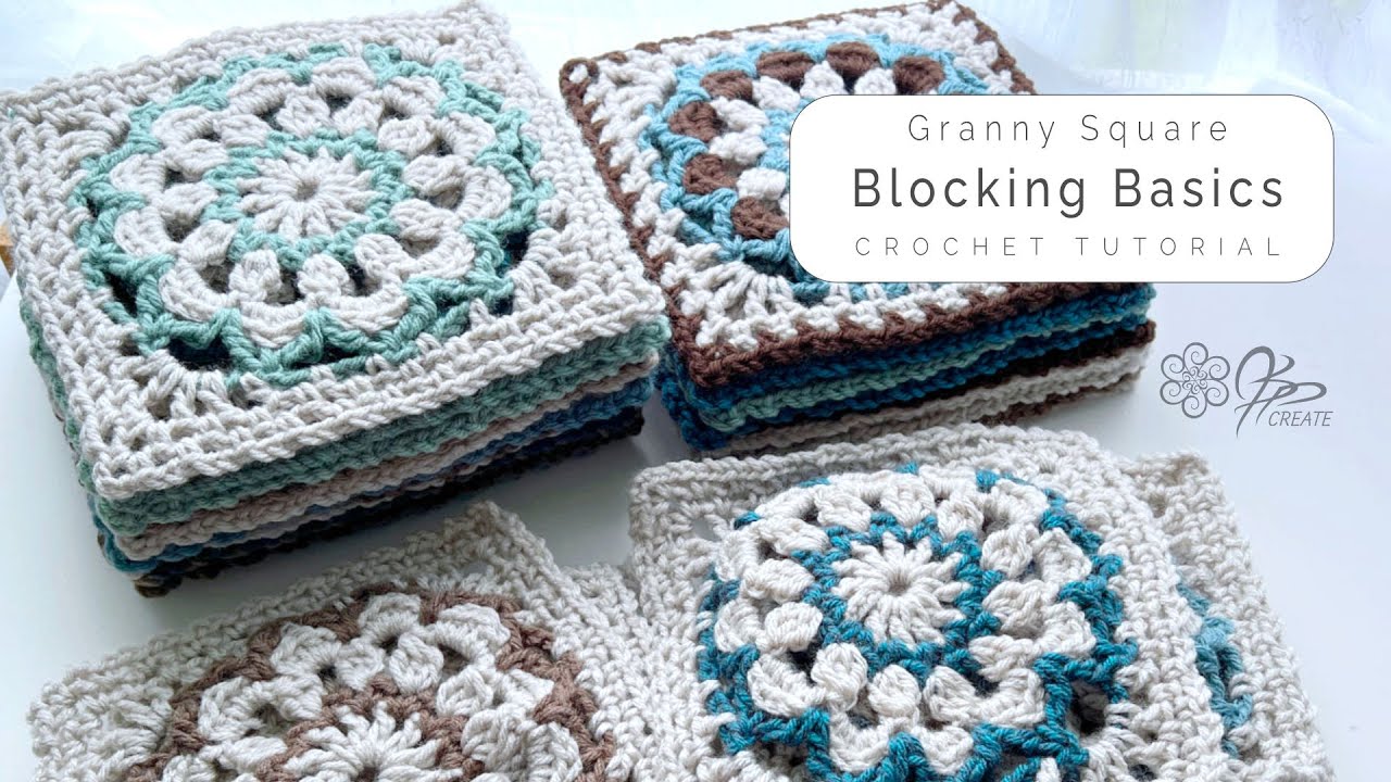 Blocking Basics for Crochet Granny Squares - A Flawless Finish