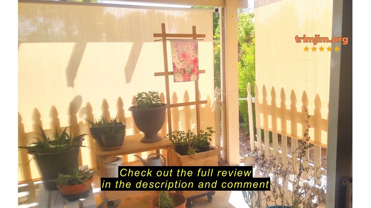 Review SEEYE Outdoor Sunshade Roller Shades 96