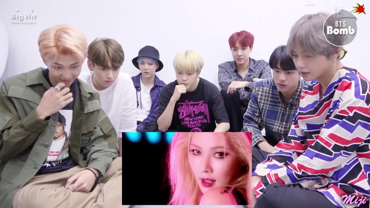 BTS' REACTION TO HYUNA - ROLL DEEP [FM]