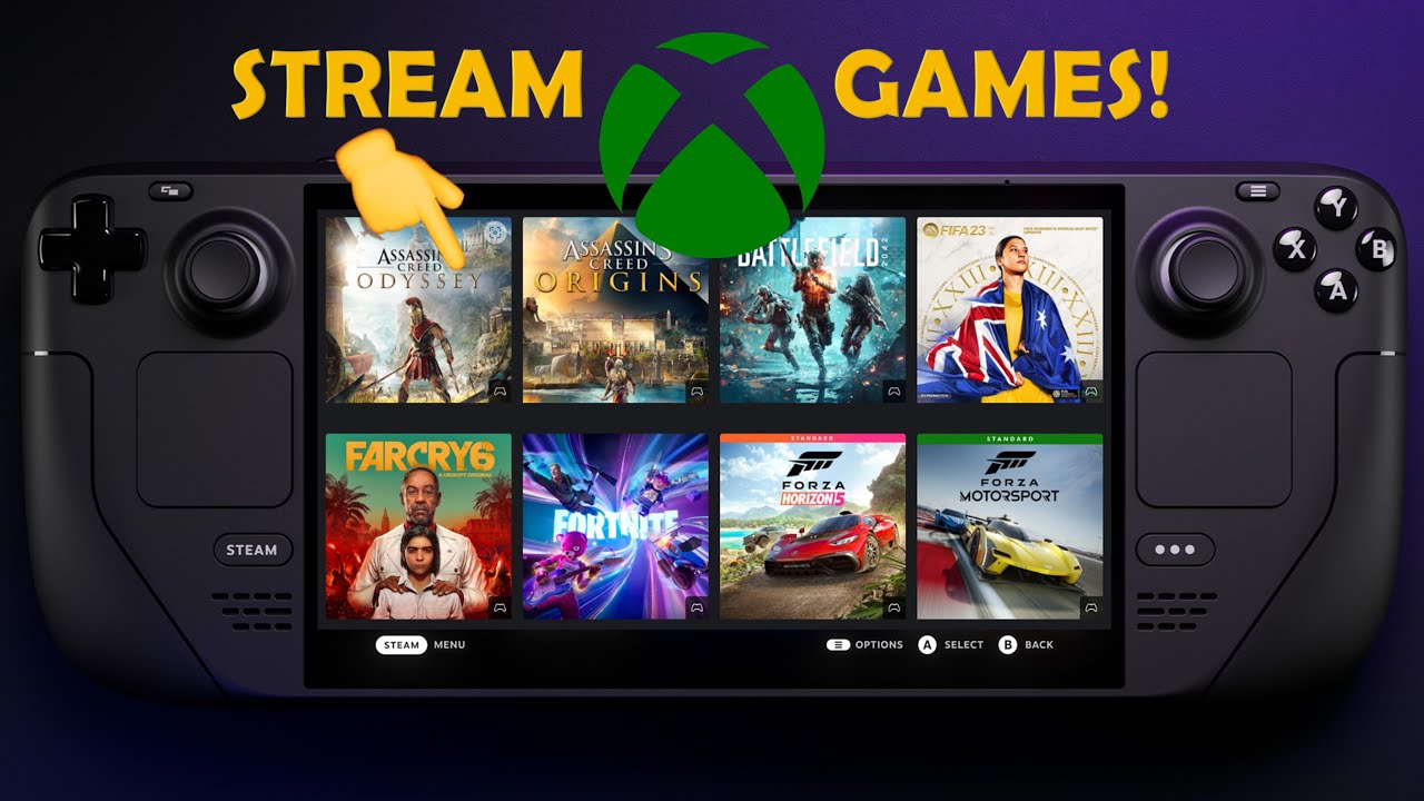 Игры Xbox в Steam Deck с Game Pass! ПРОСТАЯ НАСТРОЙКА для Xbox Cloud Gaming