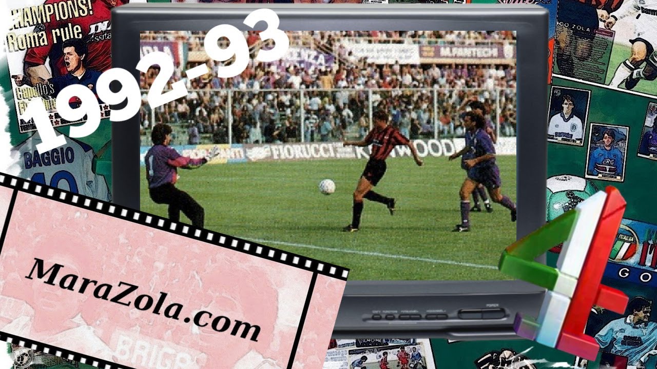 Channel 4 Football Italia Live 1992-93 Fiorentina v Foggia_Peter Brackley